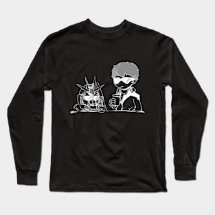 Gundam & Chill T-Shirt - Negative Long Sleeve T-Shirt